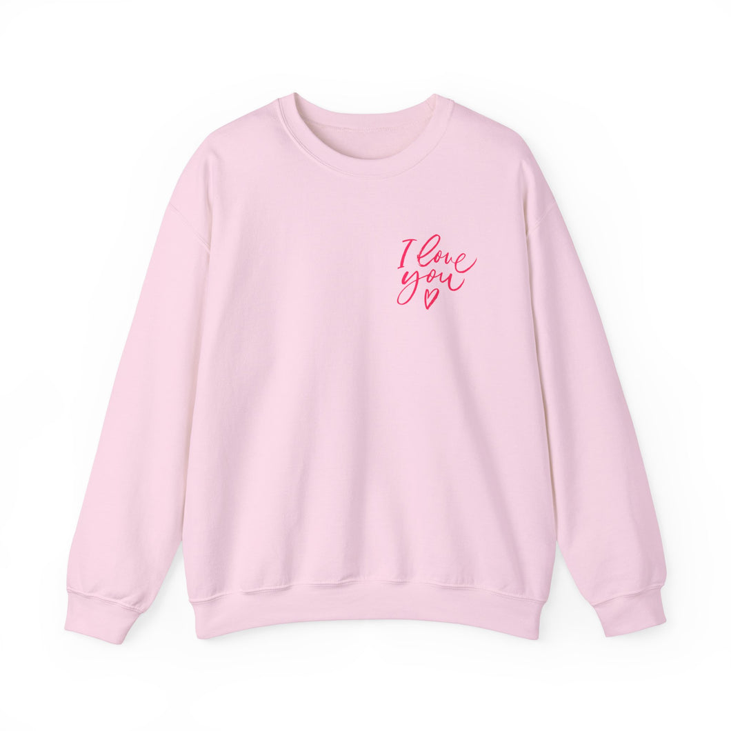 Valentine's Sweatshirt - Love Heart Sweatshirt - ASL I love you - Cute Valentine's Sweater - Teacher Valentine's Shirt - Mom Valentine's