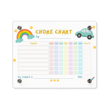 Load image into Gallery viewer, Personalized Acrylic Chore Chart | Customizable | 3 Sizes | Encourage Responsibility and Reward Progress | Chore Chart for Young Kids
