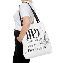 Load image into Gallery viewer, Tote Bag, Ttpd tote bag, Tutored Poets Department Tote Bag, Swifties bag, Swifties Fan Gift, Gift for Fans, Gift for Book Lovers, Ttpd Merch
