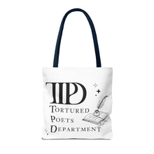 Load image into Gallery viewer, Tote Bag, Ttpd tote bag, Tutored Poets Department Tote Bag, Swifties bag, Swifties Fan Gift, Gift for Fans, Gift for Book Lovers, Ttpd Merch
