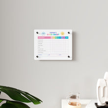 Load image into Gallery viewer, Personalized Acrylic Schedule, Custom Chore Chart for Girls, Acrylic Wall Chore Chart, Personalized Chart, Custom Chore Chart, Dry Erase
