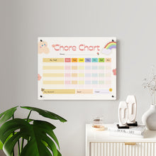 Load image into Gallery viewer, Personalized Acrylic Chore Chart | Customizable | 3 Sizes | Encourage Responsibility and Reward Progress | Young kids chore charts
