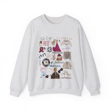 Load image into Gallery viewer, Adult Taylor Eras Tour Shirt, Youth Taylor Merch, Swiftie Merch,  The Eras Tour Crewneck, Youth Eras Tour Outfit, Sweatshirt Crewneck
