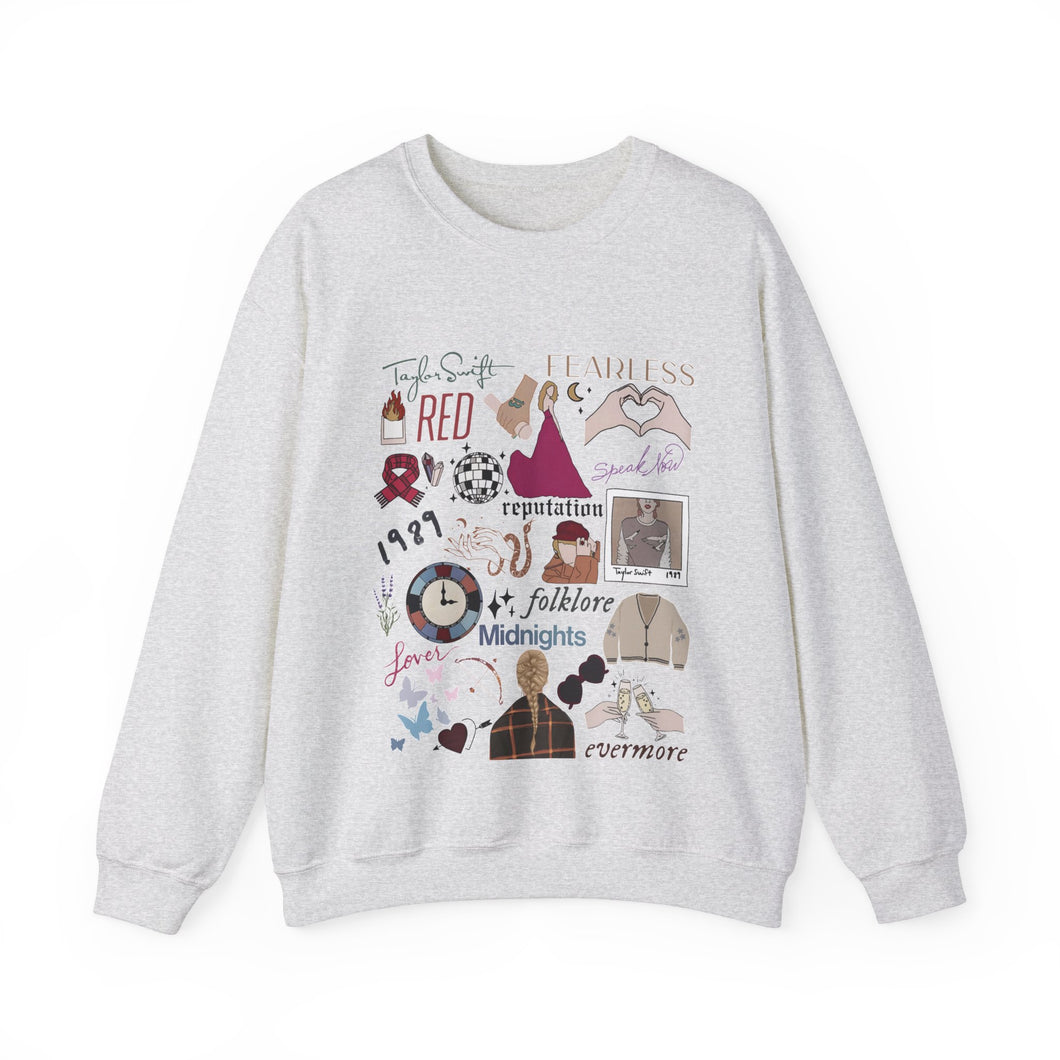 Adult Taylor Eras Tour Shirt, Youth Taylor Merch, Swiftie Merch,  The Eras Tour Crewneck, Youth Eras Tour Outfit, Sweatshirt Crewneck