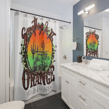 Load image into Gallery viewer, Something in the Orange Shower Curtains, Country Music, | Something In the Orange | Western Design | Zach Bryan Inspired Shower Curtain
