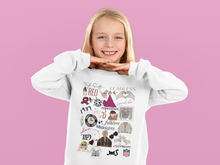 Load image into Gallery viewer, Kid Taylor Eras Tour Shirt, Youth Taylor Merch, Swiftie Merch For Kid, The Eras Tour Kid Youth Crewneck, Youth Eras Tour Outfit, Sweatshirt
