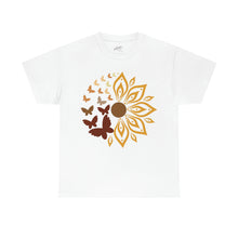 Load image into Gallery viewer, Sunflower - SButterflu Shirt, Floral Tee Shirt, Flower Shirt,Garden Shirt, , Sunflower Butterfly Tshirt Sunflower Shirts.
