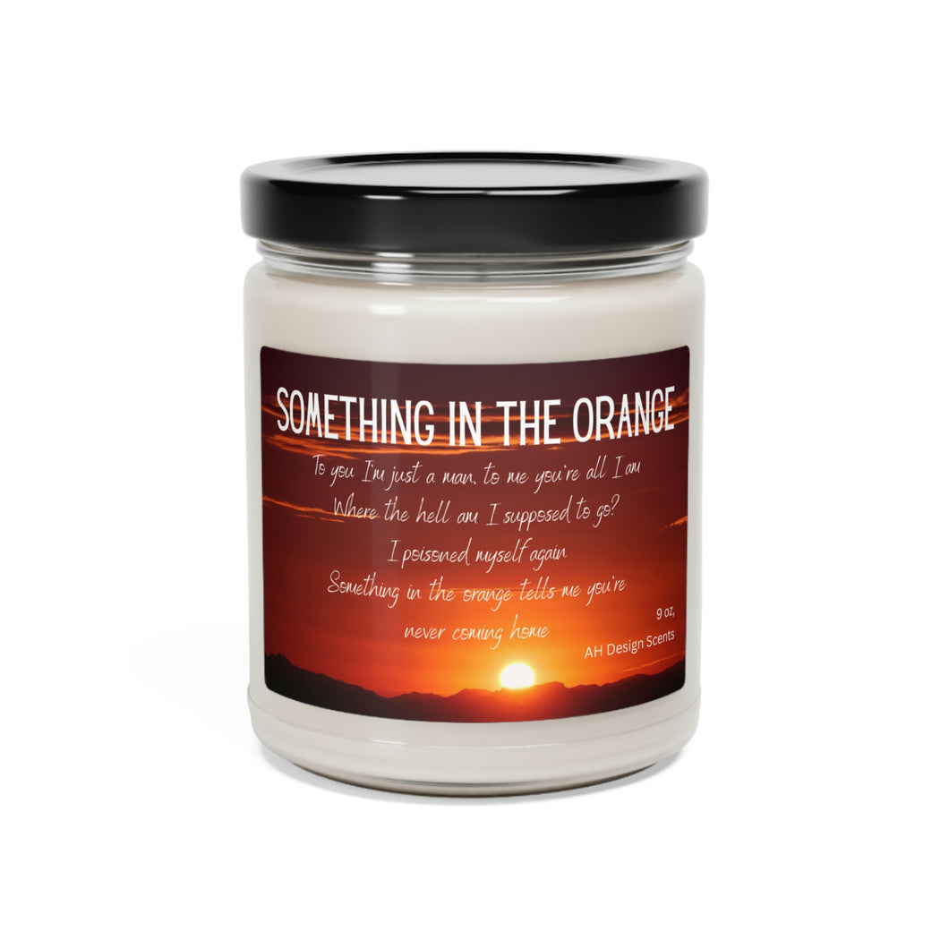 Scented Soy Candle, 9oz, Something in the Orange, Country Music, Music Lyrics, Bryan Lyrics, Country Candle, Farmhouse Candles