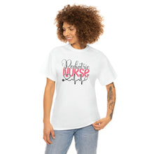 Load image into Gallery viewer, Pediatric Nurse Graphics Cotton Tee, Nurse T-Shirt, Pediatric Nurse T-shirt, Kids Nurse T-Shirt
