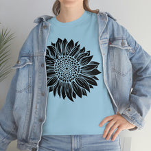 Load image into Gallery viewer, Sunflower Cotton Tee, Floral Tee, Sunflower tshirt, Sunflower flower tshirt, Garden Shirt
