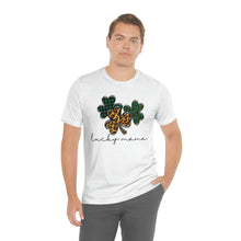 Load image into Gallery viewer, Lucky Mama Short Sleeve Tee, St Patricks Day Mama Tshirt, St. Patty&#39;s Day Shirt, St. Paddys Day Shirt, Lucky Mama St Patricks Day Shirt
