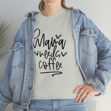 Load image into Gallery viewer, Caffeinate in Style: Mama Needs Coffee Cotton T-Shirt, Mama Needs Coffee T-shirt, Comfy Mom Shirt, Coffee lovers tee
