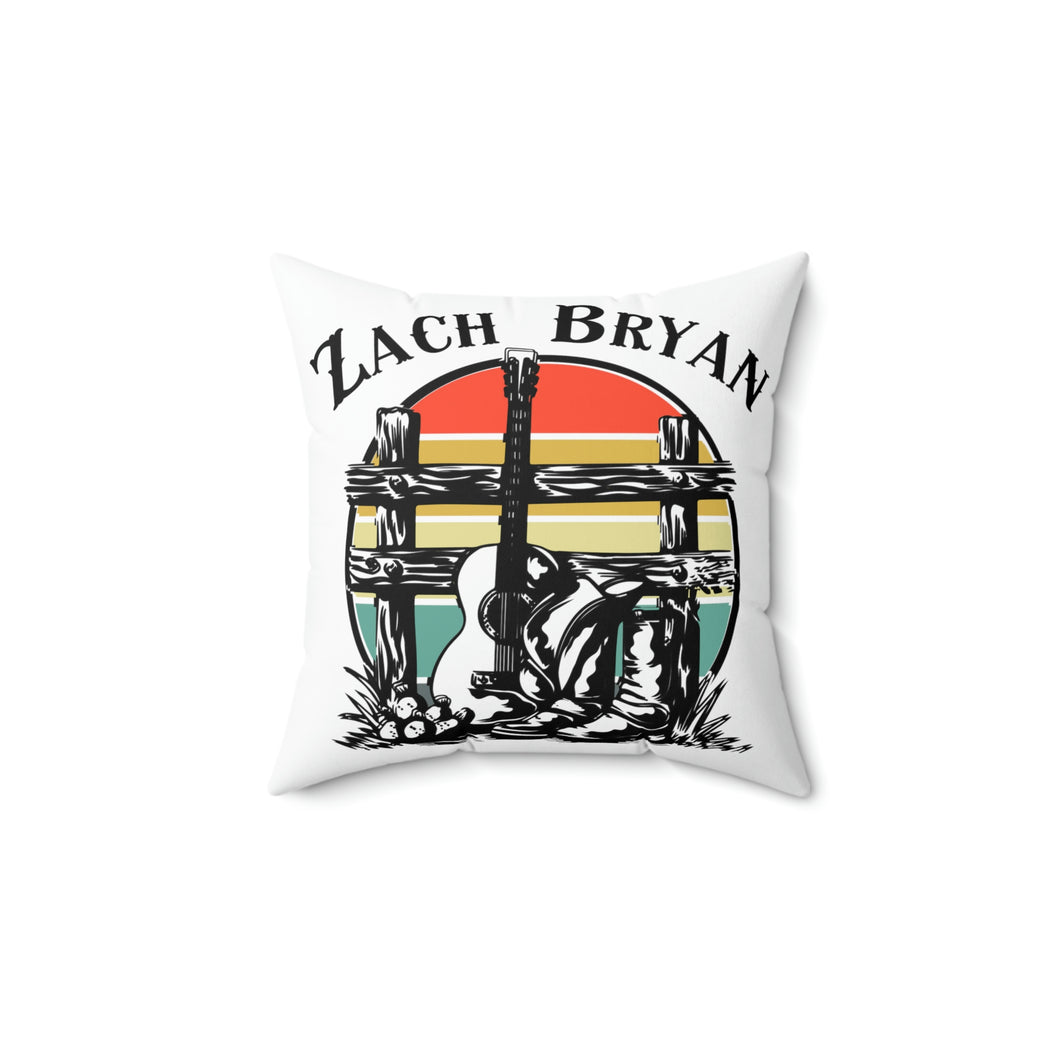 Zach Bryan Square Pillow, Country Music, Couch Pillow, Accent Pillow