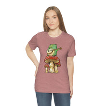 Load image into Gallery viewer, Frog And Mushroom t-shirt, Vintage Classic t-shirt, Cottagecore Aesthetic, Cute Cottagecore Shirt
