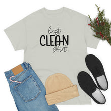 Load image into Gallery viewer, Last Clean Shirt Standing: Get a Laugh with Our Funny Mom&#39;s T-Shirt
