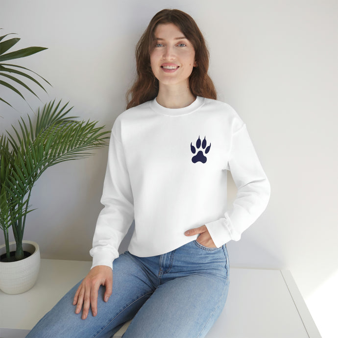 Adventure Awaits Crewneck Sweatshirt, Adventure Shirt, Gift for Her, Camping Sweatshirt, Bear Paw Print