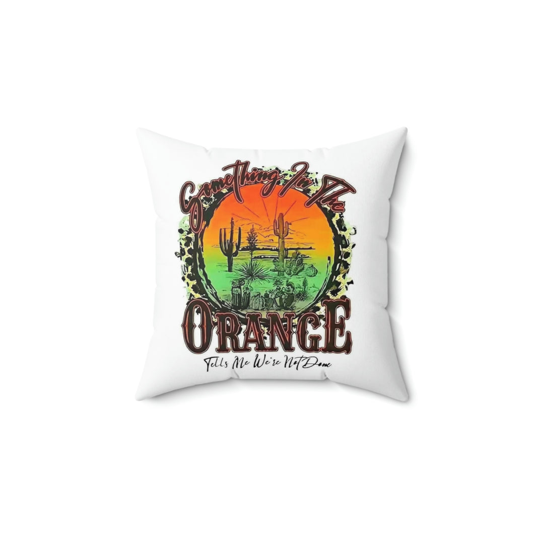 Something In the Orange Square Pillow, Country Music Lyrics, Country Music Fan, Zach Bryan Fan, Throw Pillow