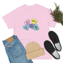 Load image into Gallery viewer, Funny Candy Heart Cotton Tee, Funny Valentine Tee, Single Lady Funny Valentines Day shirt
