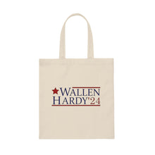 Load image into Gallery viewer, Wallen Hardy Canvas Tote Bag, Everyday Grocery Bag, Gift for Her, Country Fan Gift
