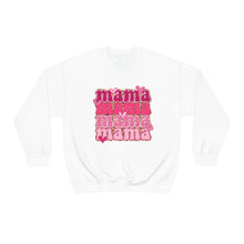 Load image into Gallery viewer, Valentine&#39;s Mama Crewneck Sweatshirt, Mama Mama shirt, Valentine&#39;s Shirt, Mother&#39;s Gift
