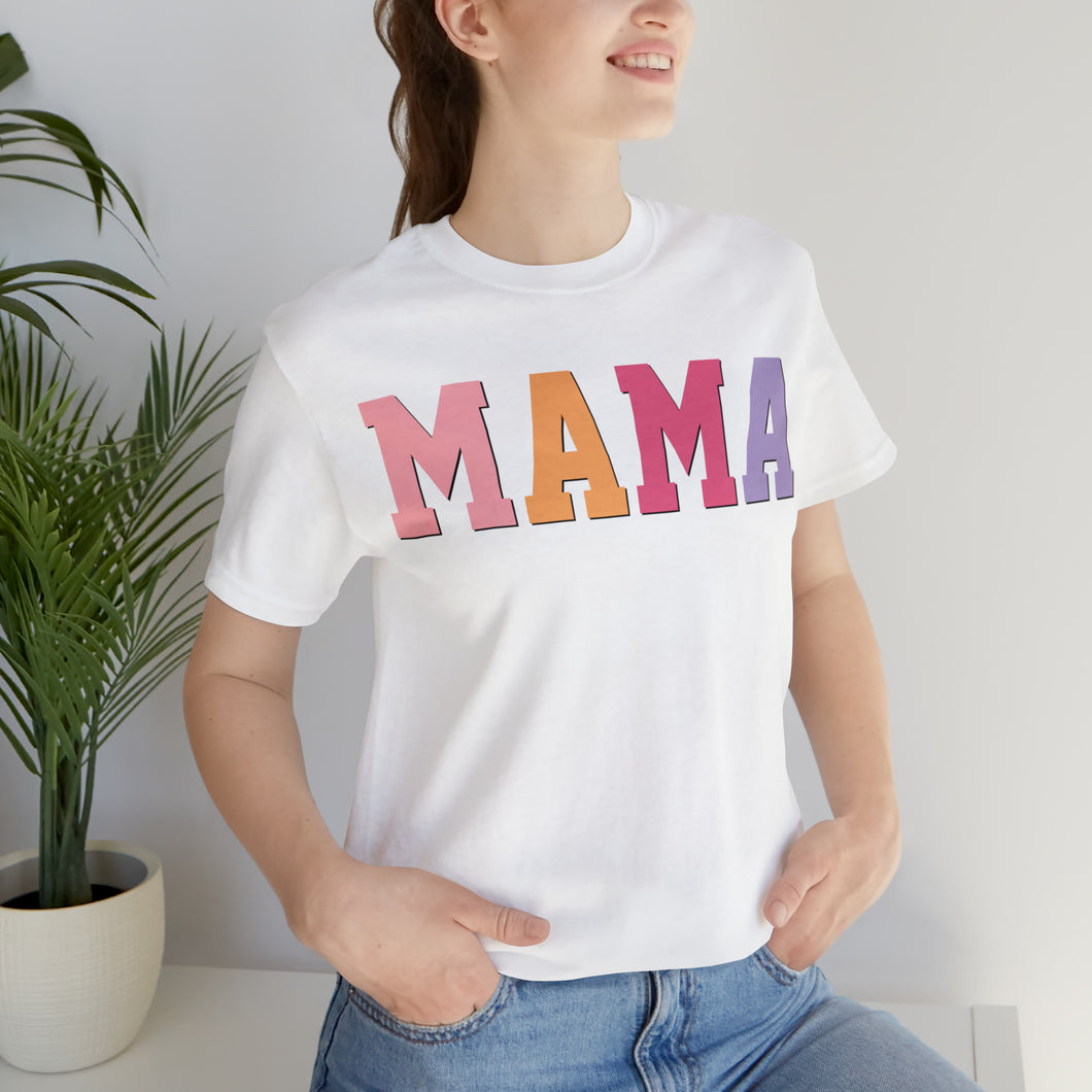 MAMA shirt, Color MAMA shirt, Gift for mom, Best friends mom, MAMA colored shirt, Mom Gift, Comfort Colors, Pregnancy Reveal Shirt