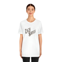 Load image into Gallery viewer, Unisex Jersey Short Sleeve Tee, Country Music Zach Bryan Tshirt, Zach Bryan, Country Music Fan, Concert Shirt
