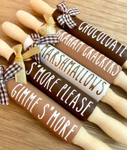 Load image into Gallery viewer, 7” Chocolate &amp; Smores Pins, Farmhouse Tier Decor
