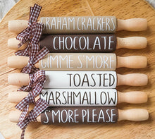 Load image into Gallery viewer, 7” Chocolate &amp; Smores Pins, Farmhouse Tier Decor
