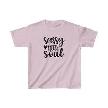 Load image into Gallery viewer, Girls Cotton Tee, Sassy Little Soul, Gift for Daughter, Sassy Little Soul Shirt, Cute T-shirt, Cute Summer Shirt
