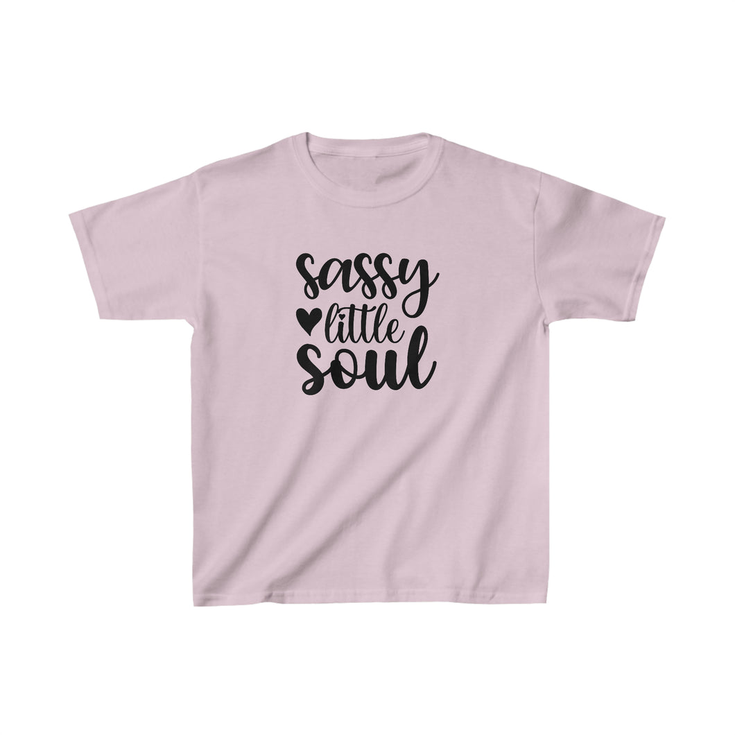 Girls Cotton Tee, Sassy Little Soul, Gift for Daughter, Sassy Little Soul Shirt, Cute T-shirt, Cute Summer Shirt