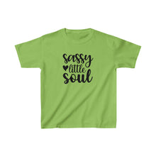 Load image into Gallery viewer, Girls Cotton Tee, Sassy Little Soul, Gift for Daughter, Sassy Little Soul Shirt, Cute T-shirt, Cute Summer Shirt

