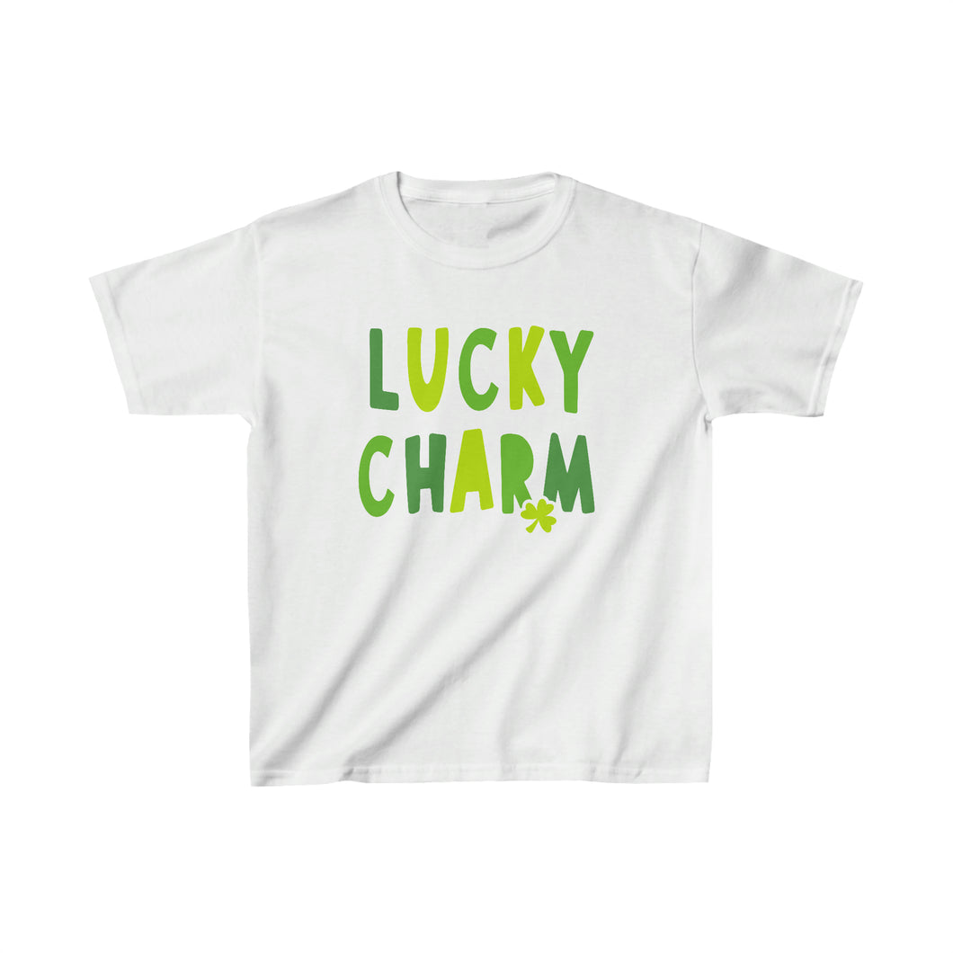 Kids Cotton Tee, Kids Lucky Charm Tshirt, Kids St. Patrick's Day shirt, Kids Holiday Shirt, Kids Tee