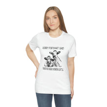 Load image into Gallery viewer, Funny Cow Short Sleeve Tee, Cow Shirt, Cow Print Shirt, Farm Shirt, Country Girl Shirt, Cow Girl Shirt, Cow Tee
