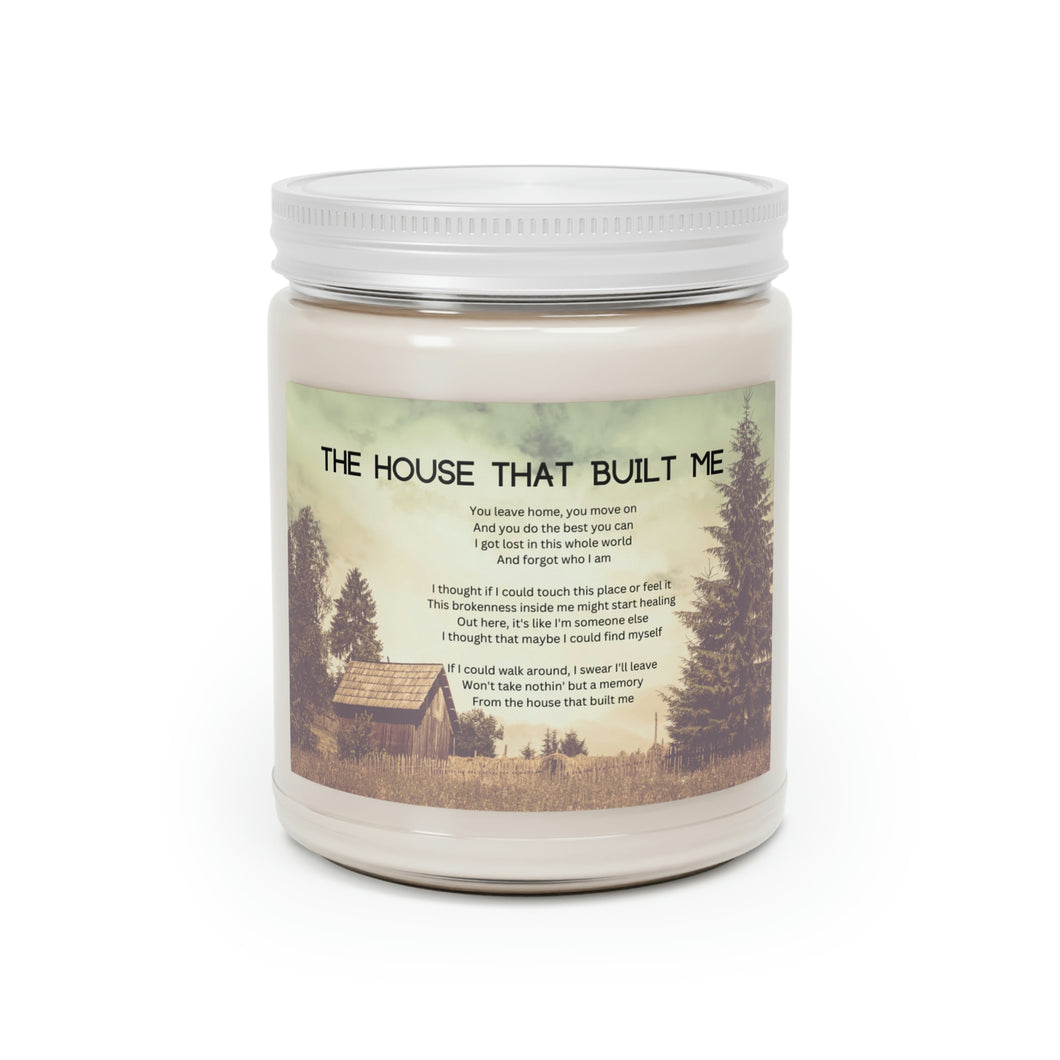 Scented Candles, 9oz Soy Candle, The House That Built Me, Country Candles, Song Lyric Candle, Farmhouse Candles