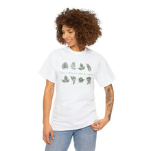 Load image into Gallery viewer, Sorry I have plants this weekend cotton tee, Cotton T-shirt, Botanical Tee, Cottagecore T-shirt, Gardener Shirt, Garden Shirt, Cute Wildflowers
