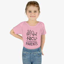Load image into Gallery viewer, Peace Out Nicu I&#39;m Moving in with My Parents, Nicu Baby, Nicu Infant, Nicu Stay, Nicu Parent, Nicu Onesie
