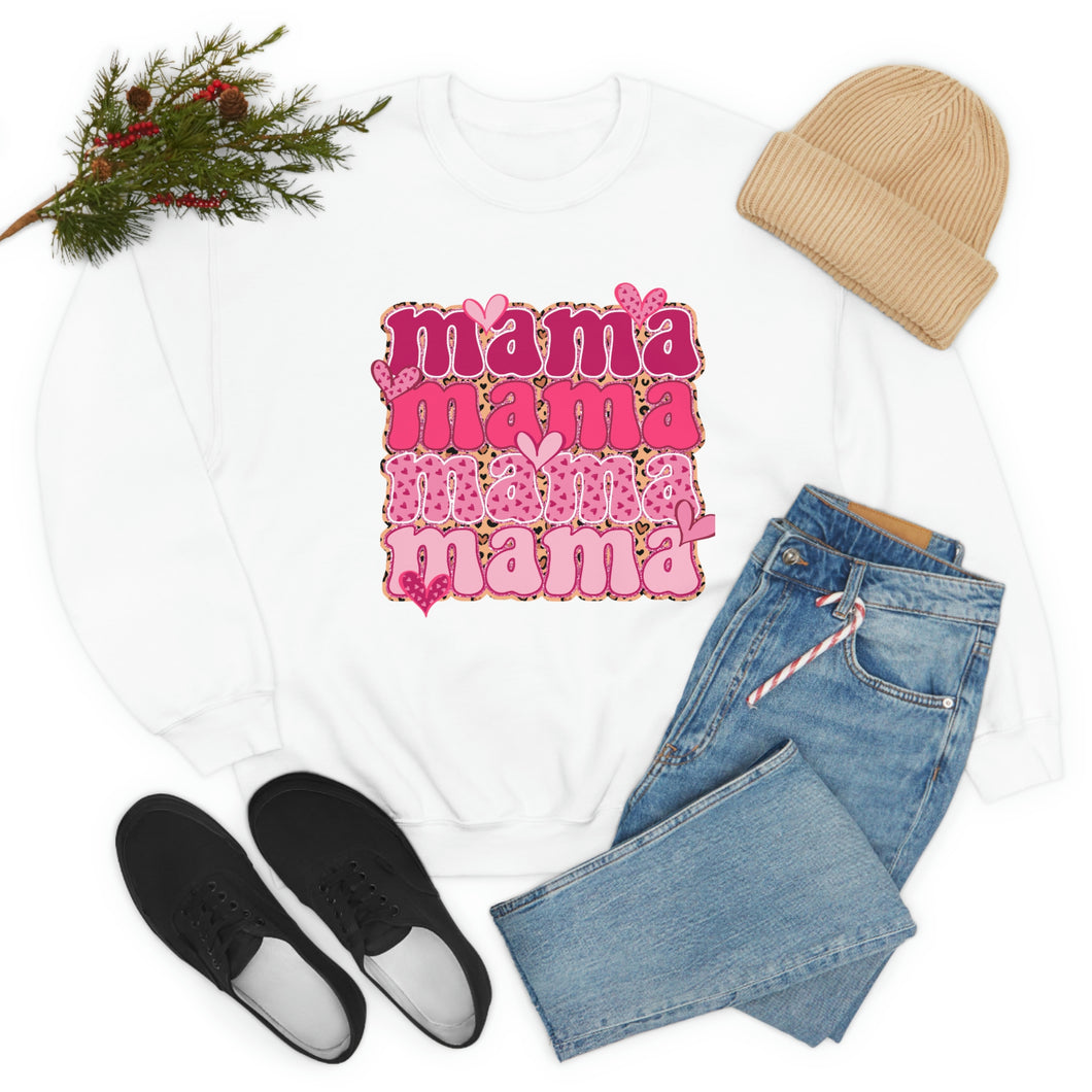 Valentine's Mama Crewneck Sweatshirt, Mama Mama shirt, Valentine's Shirt, Mother's Gift