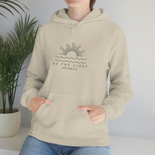 Load image into Gallery viewer, Be The Light Sweatshirt Gift For Christians, Mathew 5:14 Sweatshirt, Bible Verse Sweater, Religious Hoodie, Faith Outfit, Church Sweatshirt
