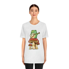 Load image into Gallery viewer, Frog And Mushroom t-shirt, Vintage Classic t-shirt, Cottagecore Aesthetic, Cute Cottagecore Shirt
