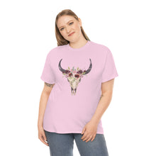 Load image into Gallery viewer, Boho Cow Skull Shirt, howdy shirt, Wild west Shirt, Western Graphic Tee, Cowgirl Shirt, Bull Skull Shirt, Southwest Shirt, Western Clothing
