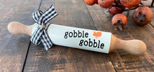 Load image into Gallery viewer, 7” Thanksgiving Theme, Mini Rolling Pin, Farmhouse tier tray decor
