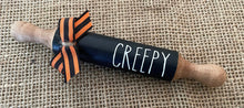 Load image into Gallery viewer, 7” Halloween theme Farmhouse Tier Tray Mini Rolling Pin

