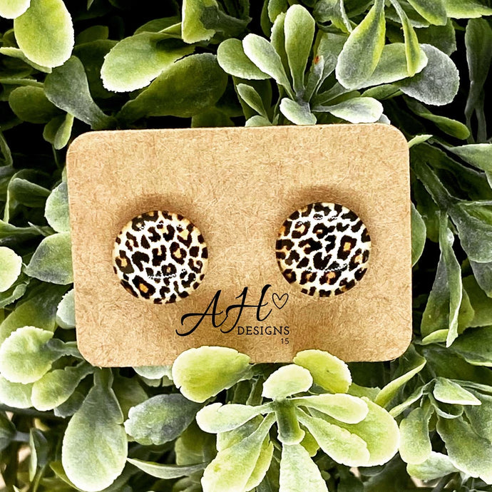 Leopard Print Earring Stud