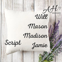 Load image into Gallery viewer, Custom Family Throw Pillow
