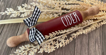 Load image into Gallery viewer, 7” Fall theme Farmhouse Tier Tray Mini Rolling Pin
