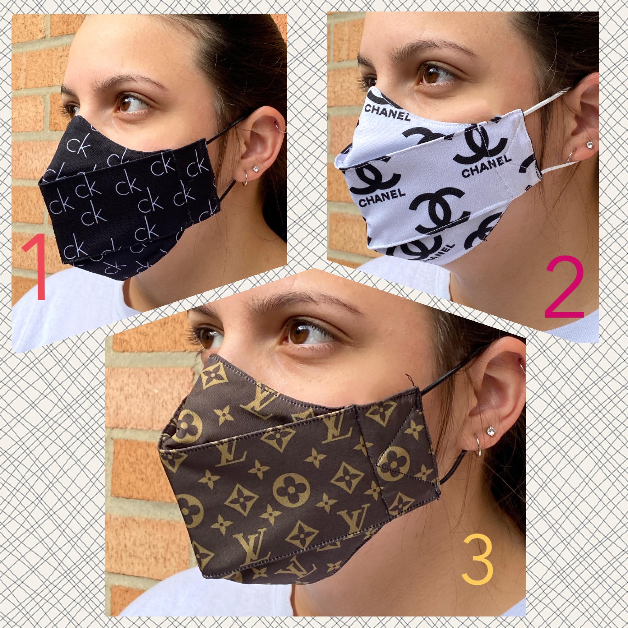 Designer Inspired non-surgical face mask – AH Designs 15